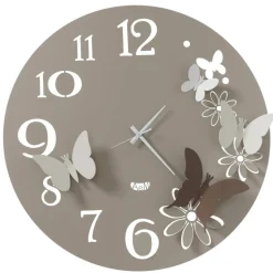 Orologio rotondo da parete sabbia moderno farfalle