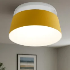 Oxygen stilnovo plafoniera gialla led 50w 3000k dimmerabile moderna