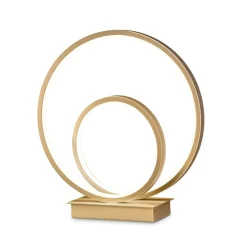 Oz tl on-off ottone ideal lux abat-jour da comodino design moderna led 23w 3000k