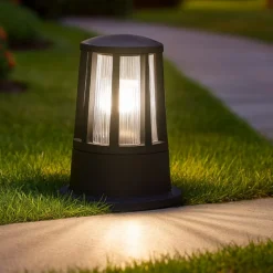 Paletto lampioncino moderno da per giardino antracite