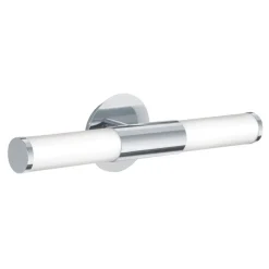 Palmera eglo applique da bagno cilindrico in vetro opaco per specchio ip44