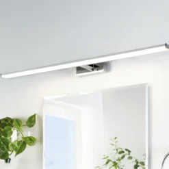 Pandella eglo applique da bagno cromo per specchio led 4000k ip44