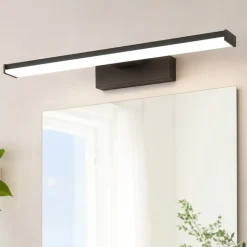 Pandella 1 eglo applique da bagno nero per specchio moderno led 4000k ip44