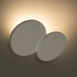 Patra sforzin applique di gesso design moderna bianca
