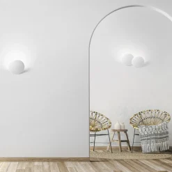 Patra sforzin applique di gesso bianco design moderno