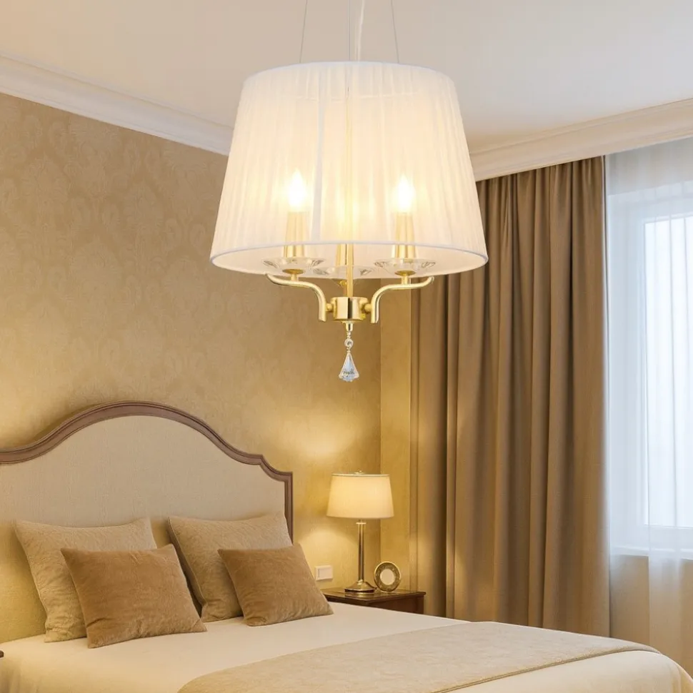 Pegaso sp3 ideal lux lampadario stanza da letto ottone