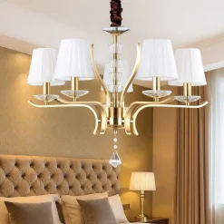 Pegaso sp5 ideal lux lapadario dorato ottone