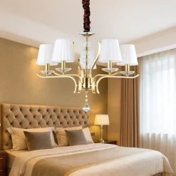 Pegaso sp5 ideal lux lapadario dorato ottone