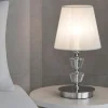 Pegaso tl1 small lampada da comodino a camera da letto cromo