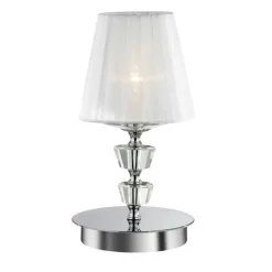 Pegaso tl1 small lampada da comodino a camera da letto cromo