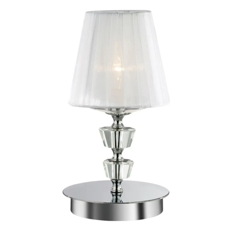 Pegaso tl1 small lampada da comodino a camera da letto cromo