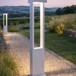 Perenz kapp lampione da esterno giardino grigio cemento led 3000k ip65