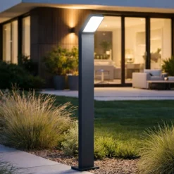 Perenz path lampione da esterno per vialetto antracite led 3000k ip65