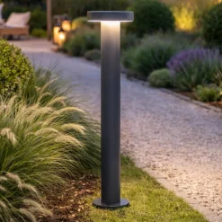 Perenz stool lampione da giardino antracite ip65 led 3000k h60 cm