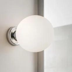 Perenz applique grape cromo da bagno sfera vetro moderna