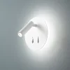 Perenz plug applique per comodino rotonda doppio led orientabile