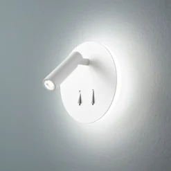 Perenz plug applique per comodino rotonda doppio led orientabile