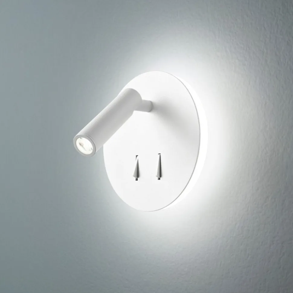 Perenz plug applique per comodino rotonda doppio led orientabile