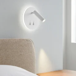 Perenz plug applique per comodino rotonda doppio led orientabile