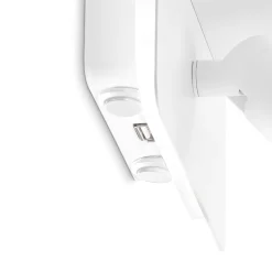 Piano ap ideal lux applique camera da letto bianca porta usb led 3000k orientabile