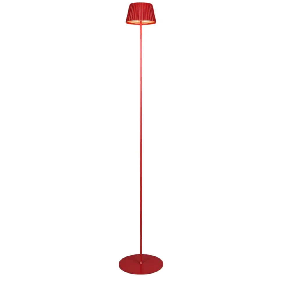 Piantana da esterno senza fili rossa led 3000k