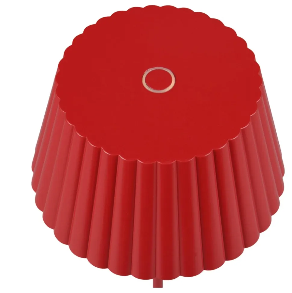 Piantana da esterno senza fili rossa led 3000k