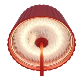 Piantana da esterno senza fili rossa led 3000k