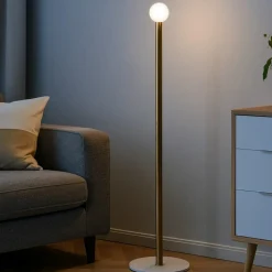 Piantana moderna oro linea light birba fl h165 cm