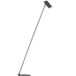 Piantana nera da salotto luce orientabile design moderna