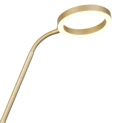 Piantana oro doppia luce led moderna per salone