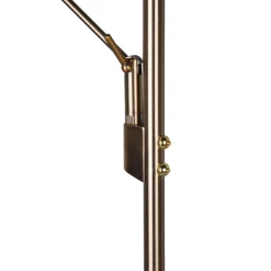 Piantana ottone anticato 2 luci orientabili led 2700k-3200k-4000k