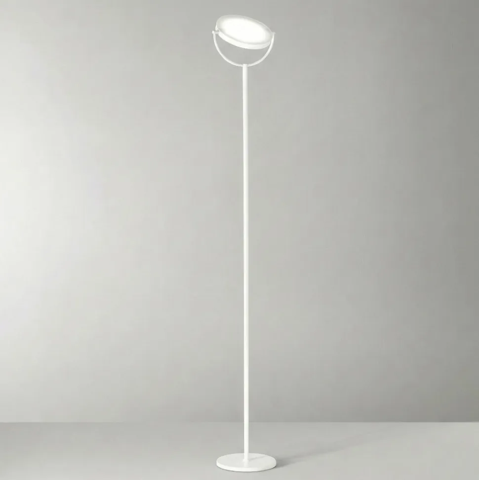 Piantana plato perenz bianca moderna led 3000k dimmerabile