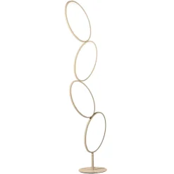 Piantana pt rice oro ondaluce moderna led dimmerabile