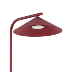 Piantana rossa design minimal da lettura per salotto