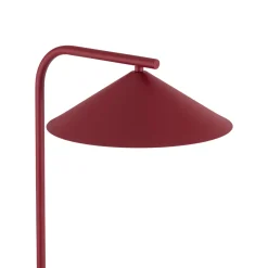 Piantana rossa design minimal da lettura per salotto