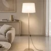 Piantana stelo sabbia paralume in tessuto beige