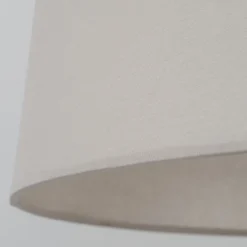 Piantana stelo sabbia paralume in tessuto beige