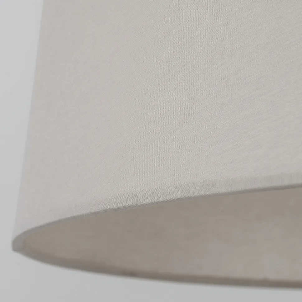 Piantana stelo sabbia paralume in tessuto beige