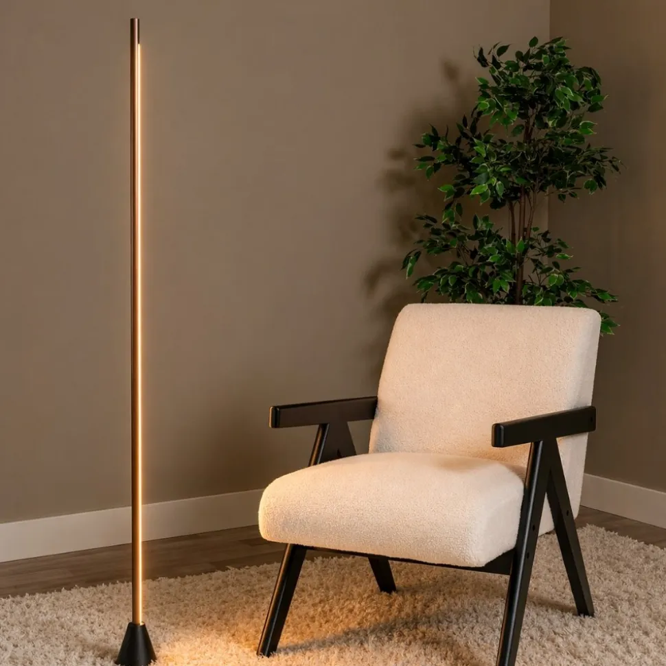 Piantana tubo led 26w 2700k 4000k dimmerabile moderna caffe