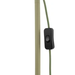 Piantana verde in metallo design minimal da lettura