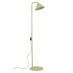 Piantana verde in metallo design minimal da lettura