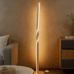 Piantane da terra design moderno sabbia led 3000k