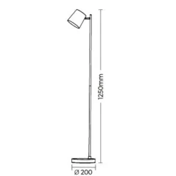 Piantane da terra moderna portatile usb ricaricabile sabbia led 3000k