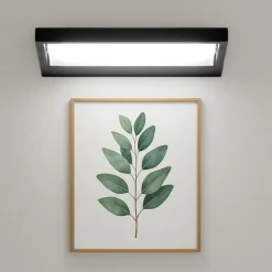 Piccola applique nero led 15w 3000k moderna table stilnovo