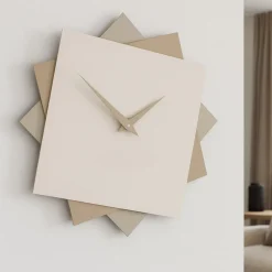 Piccolo orologio da muro moderno 35cm lino