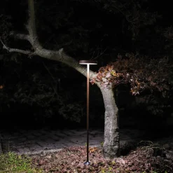 Pistillo linea light lampione da esterno marrone led 3000k ip65