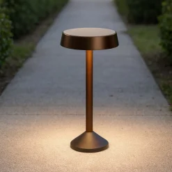 Pistillo linea light lampione da giardino ip65 marrone