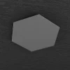 Placca decoro grigio antracite per plafoniera hexagon top light
