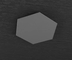 Placca decoro grigio antracite per plafoniera hexagon top light