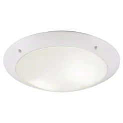Plafoniera bianca da esterno moderna rotonda